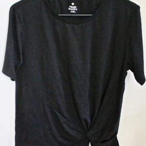 Hippie Laundry eggplant knot black short sleeve L